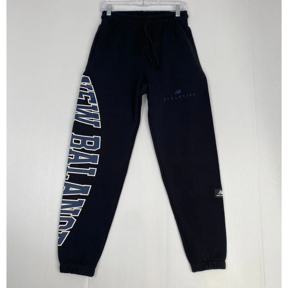 New Balance Men’s Sweatpants Warped Classic Terry Joggers Size Small Black NEW
